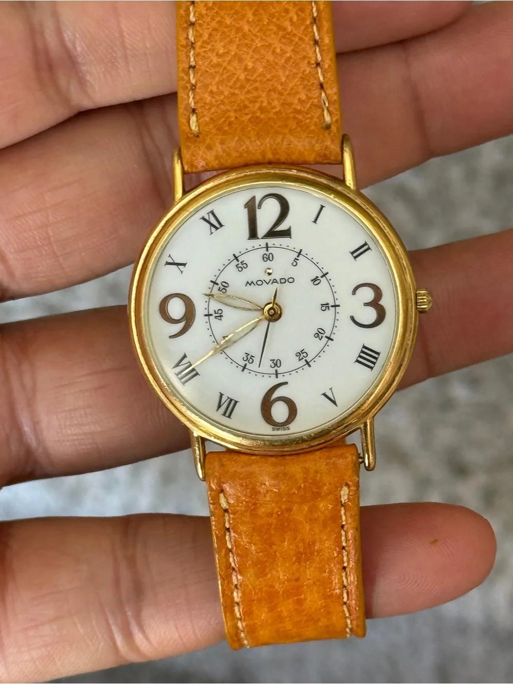 Movado elegant wristwatch